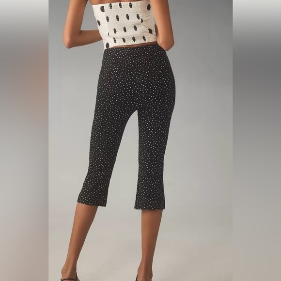 Anthropologie Maeve Structured Bombshell Capri Polka Dot Pants 6 NWT - Picture 6 of 8
